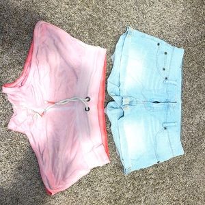 2 pairs of shorts